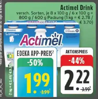 Edeka ACTIMEL Drink Angebot