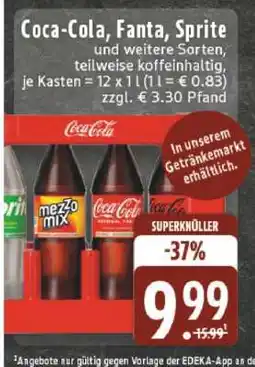 Edeka Coca­Cola/ Fanta/ Sprite Angebot