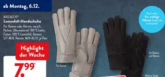 Aldi Süd Boccaccio Lammfell Handschuhe Angebot