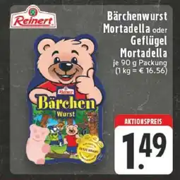 Edeka Bärchenwurst Mortadella oder Geflügel Mortadella Angebot