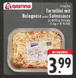 Edeka Frische Tortellini mit Bolognese oder Sahnesauce Angebot