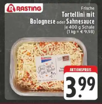 Edeka Frische Tortellini mit Bolognese oder Sahnesauce Angebot