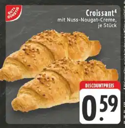 Edeka Croissant mit Nuss-Nougat-Creme Angebot