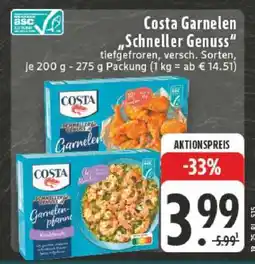 Edeka Costa Garnelen „Schneller Genuss“ Angebot