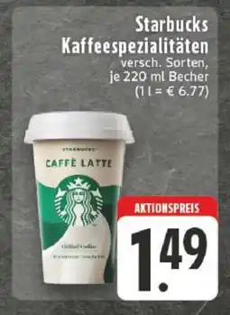 Edeka Starbucks Kaffeespezialitäten Angebot
