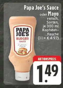 Edeka Papa Joe's Sauce oder Mayo Angebot