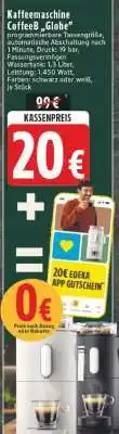 Edeka Kaffeemaschine CoffeeB Globe Angebot