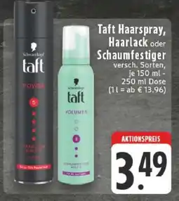Edeka taft Haarspray, Haarlack oder Schaumfestiger Angebot