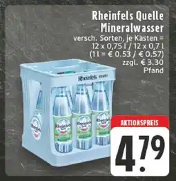 Edeka Rheinfels Quelle Mineralwasser Angebot