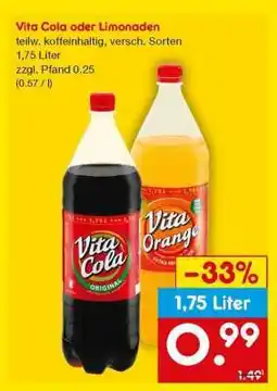 Netto Marken-Discount Vita Cola oder Limonaden Angebot