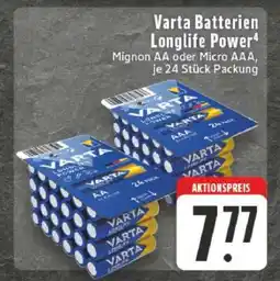Edeka Varta Batterien „Longlife Power“ Angebot