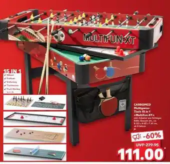 Kaufland CARROMCO Multigame-Tisch 15 in 1 Multifun-XT Angebot