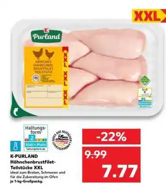 Kaufland K-PURLAND Hähnchenbrustfilet-Teilstücke XXL Angebot