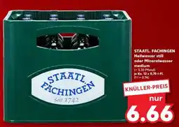 Kaufland STAATL. FACHINGEN Heilwasser still oder Mineralwasser medium Angebot