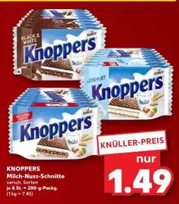 Kaufland KNOPPERS Milch-Nuss-Schnitte Angebot