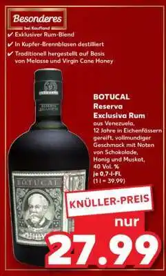 Kaufland BOTUCAL Reserva Exclusiva Rum Angebot