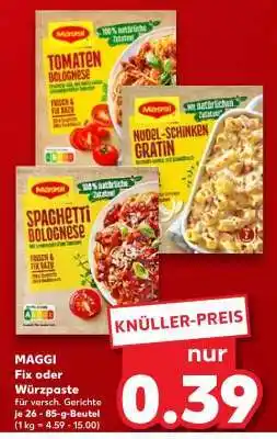 Kaufland MAGGI Fix oder Würzpaste Angebot