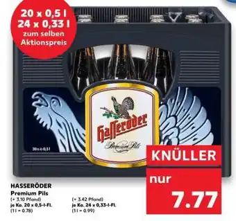 Kaufland HASSERÖDER Premium Pils Angebot