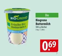 Famila Nord Ost Biogreno Buttermilch Angebot