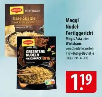 Famila Nord Ost Maggi Nudel-Fertiggericht Angebot
