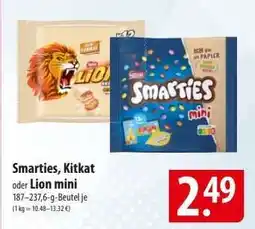 Famila Nord Ost Smarties, Kitkat oder Lion mini Angebot