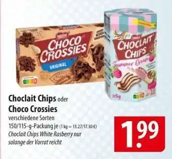 Famila Nord Ost Choclait Chips oder Choco Crossies Angebot