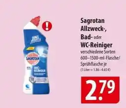 Famila Nord Ost Sagrotan Allzweck-, Bad- oder WC-Reiniger Angebot