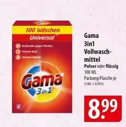 Famila Nord Ost Gama 3in1 Vollwaschmittel Angebot