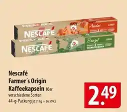 Famila Nord Ost Nescafé Farmer's Origin Kaffeekapseln Angebot