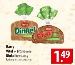 Famila Nord Ost Harry Vital + Fit 500 g oder Dinkelbrot 400 g Angebot