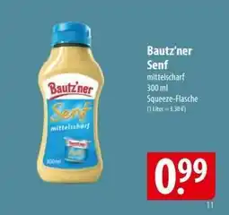 Famila Nord Ost BAUTZ'NER Senf Mittelscharf Angebot