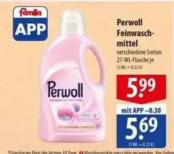 Famila Nord Ost Perwoll Feinwaschmittel Angebot