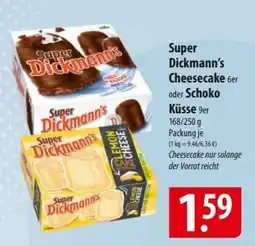 Famila Nord Ost Super Dickmann’s Cheesecake 6er oder Schoko Küsse 9er Angebot