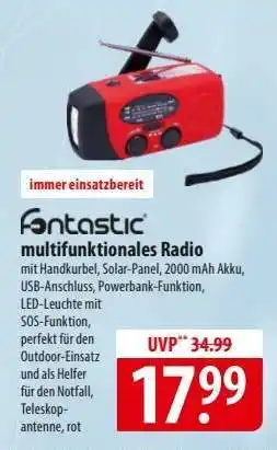 Famila Nord Ost Fontastic multifunktionales Radio Angebot
