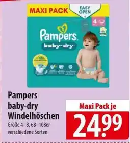Famila Nord Ost Pampers baby-dry Windelhöschen Angebot