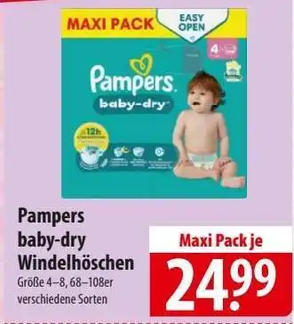 Famila Nord Ost Pampers baby-dry Windelhöschen Angebot