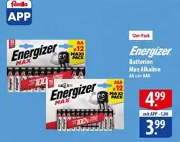 Famila Nord Ost Energizer Batterien Max Alkaline Angebot