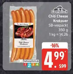 Edeka Chili Cheese Krakauer Angebot