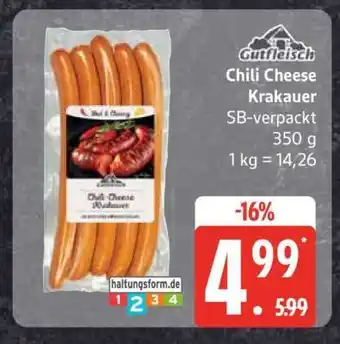 Edeka Chili Cheese Krakauer Angebot