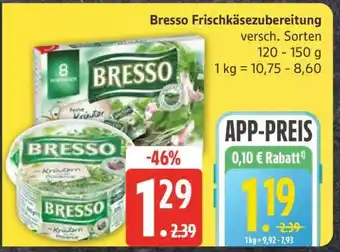 Edeka Bresso Frischkäsezubereitung Angebot