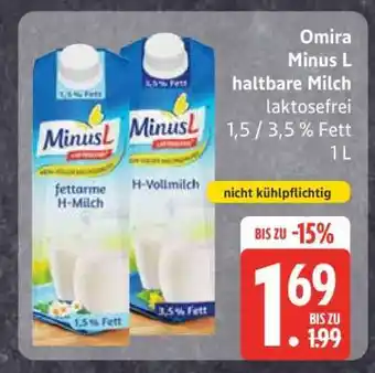 Edeka Omira Minus L haltbare Milch Angebot