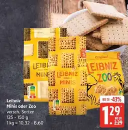 Edeka Leibniz Minis oder Zoo Angebot