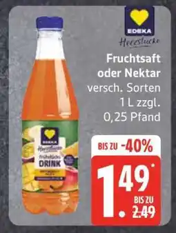 Edeka Fruchtsaft oder Nektar Angebot