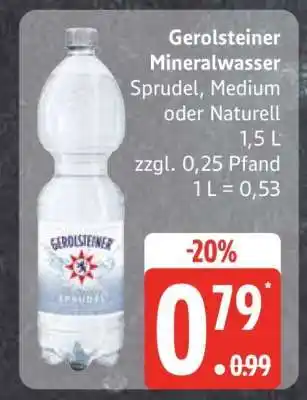 Edeka Gerolsteiner Mineralwasser Angebot