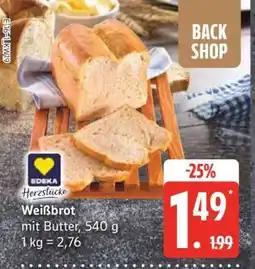 Edeka Weißbrot mit Butter Angebot