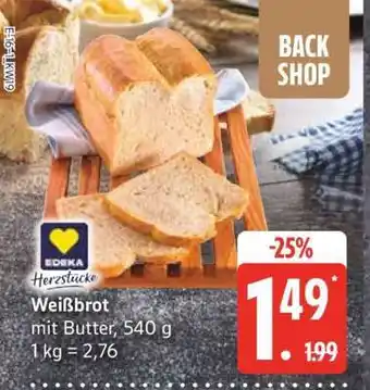 Edeka Weißbrot mit Butter Angebot