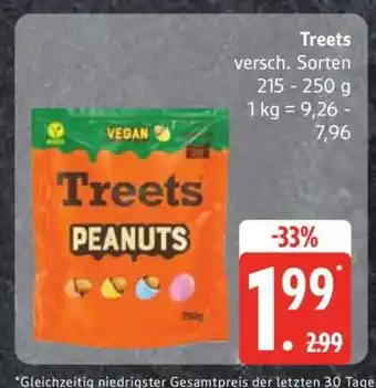 Edeka Treets Peanuts Angebot