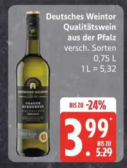 Edeka Deutsches Weintor Qualitätswein aus der Pfalz Angebot