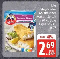 Edeka Iglo Filegro oder Goldknusper Angebot