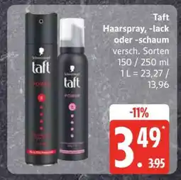 Edeka Taft Haarspray, -lack oder -schaum Angebot